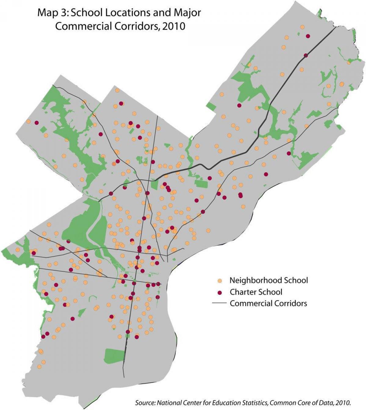 Philadelphia school district mapa
