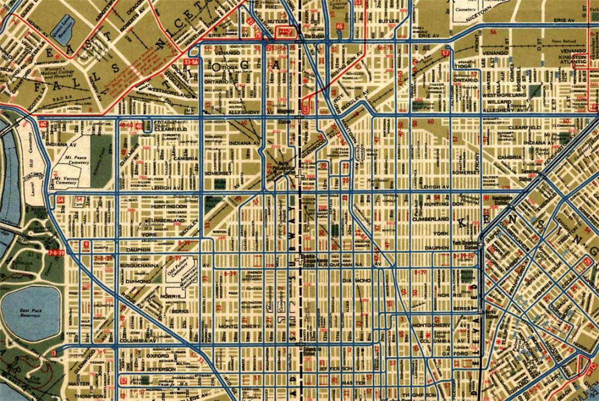 kale-mapa Philadelphia