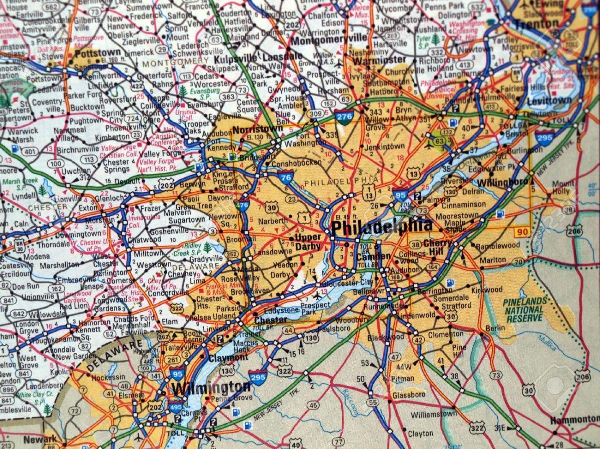 mapa Philadelphia pa