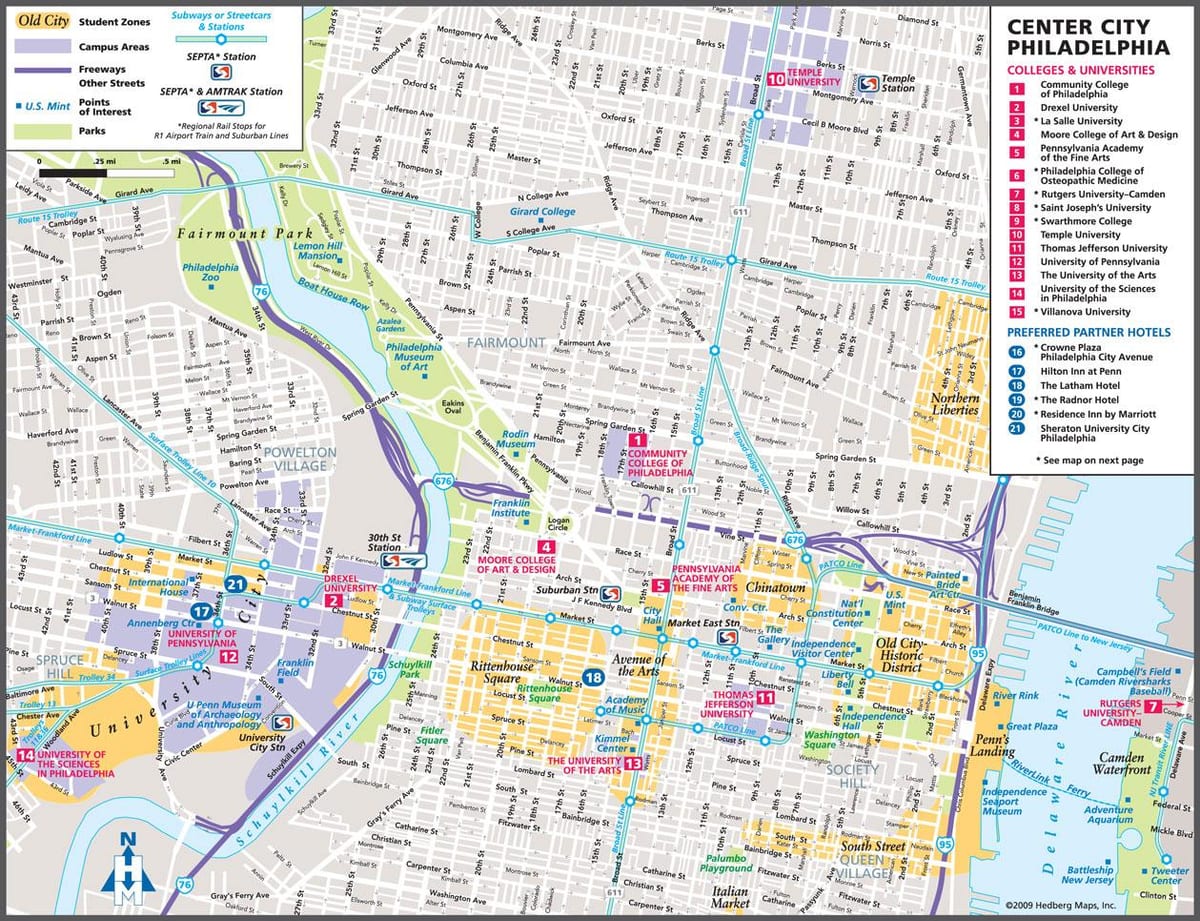 Philadelphia en mapa