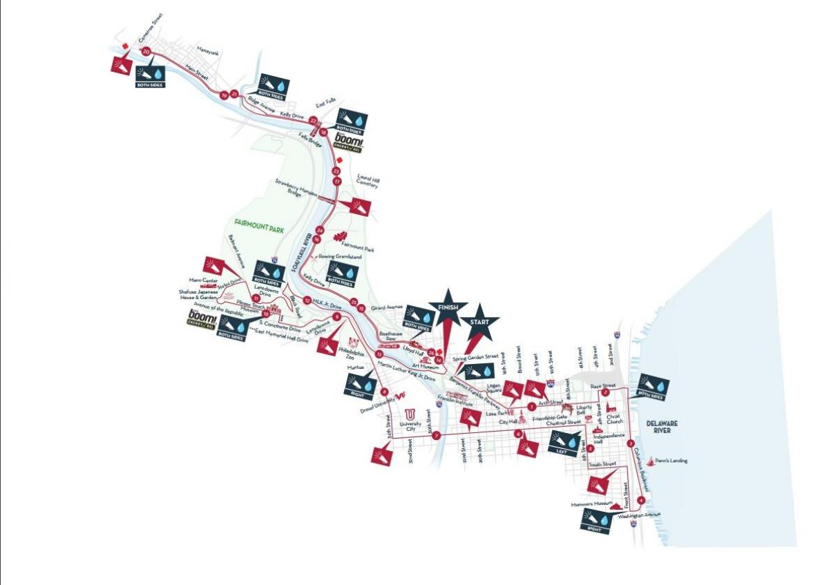 Philadelphia maratoia 2015 mapa
