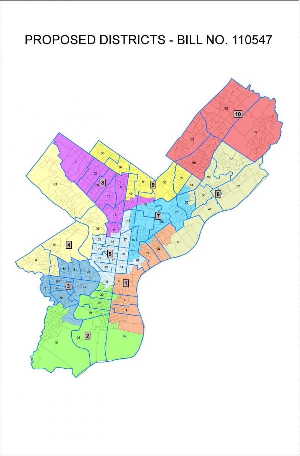 mapa Philly area