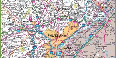 Philadelphia area mapa