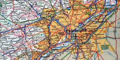 Mapa Philadelphia pa