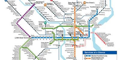 Philly metroa mapa